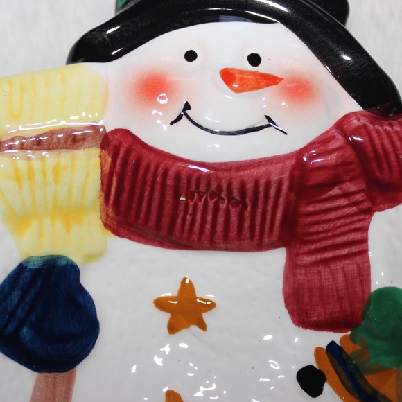 Vintage Snowman 4.25” Plate - Picture 3 of 4